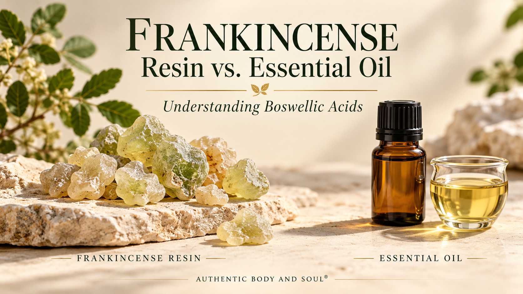 Frankincense Boswellic Resin Acid Vs. Essential Oil