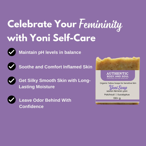 Yoni Soap Tallow Bar - Patchouli Eucalyptus