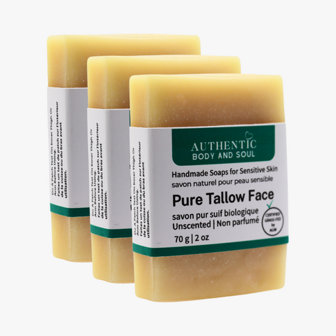 Certified Grass-Fed Pure Tallow Soap - Unscented