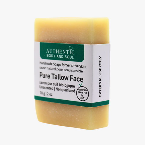 Certified Grass-Fed Pure Tallow Soap - Unscented