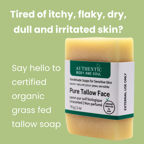 Certified Grass-Fed Pure Tallow Soap - Unscented