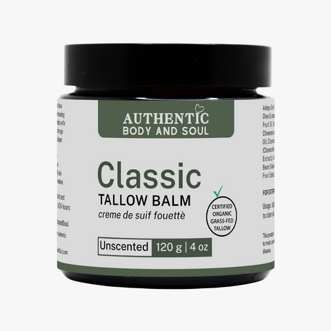 grass fed tallow balm with olive oil