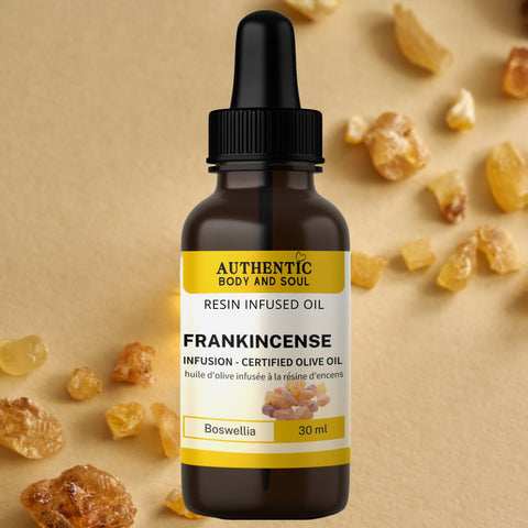 Frankincense Resin Oil with Certified Organic Olive Oil