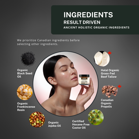 Black Seed Oil Tallow Balm Halal - Certified Grass-Fed Ancestral Tallow