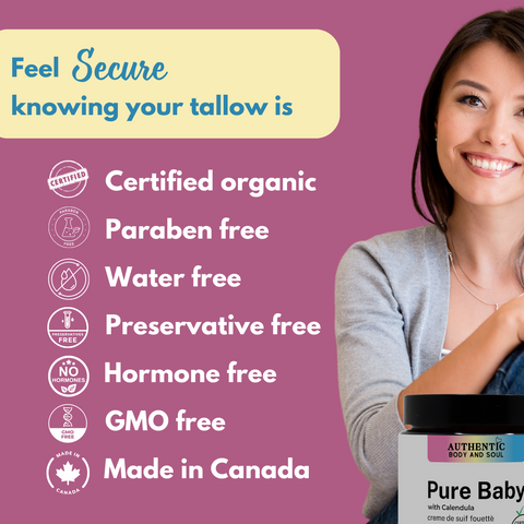 Pure Baby Tallow Skin Cream - Certified Organic