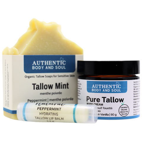 Certified Beef Tallow Skincare Gift Box - Peppermint