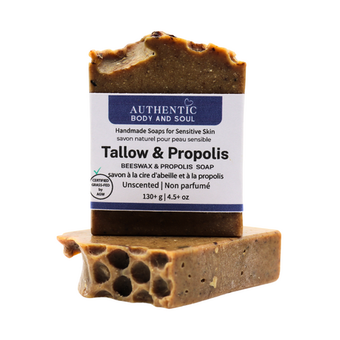 Tallow and Propolis Soap (Unscented)