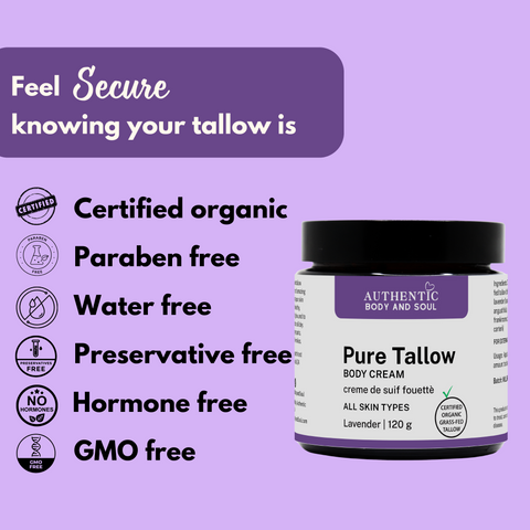 PURE TALLOW with Lavender - certified grass-fed